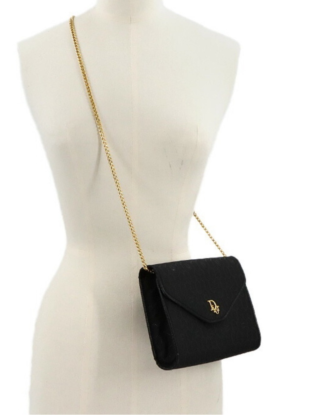 Christian Dior honeycomb envelope flap Crossbody clutch pouch shoulder - Picture 4 of 17